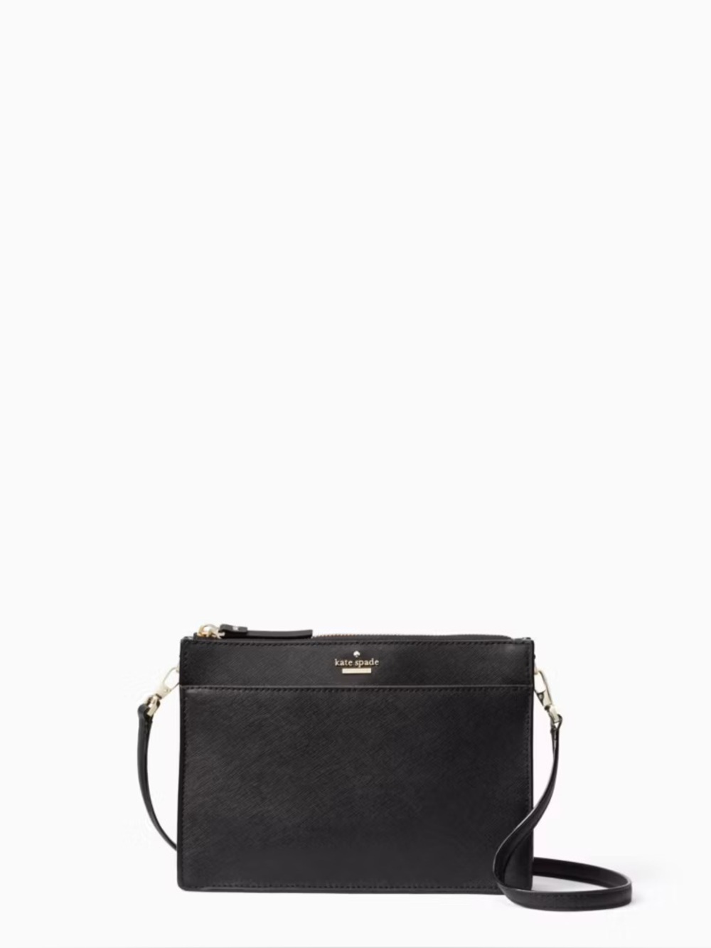 Kate Spade New York Cameron Street Clarise Black Saffiano Leather Crossbody Bag